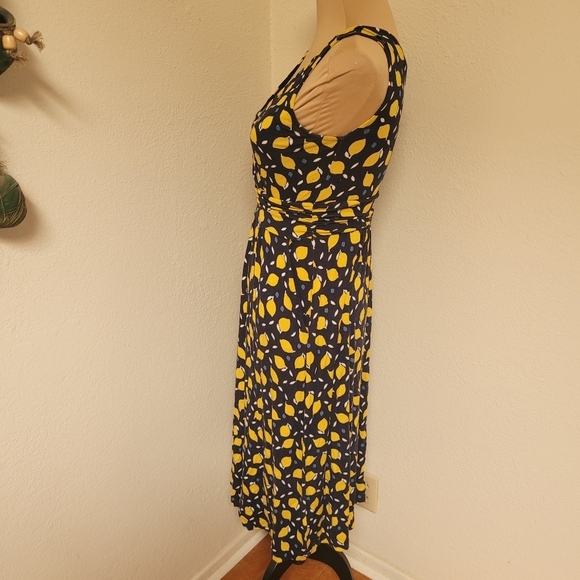 Boden Lemon Print Knit Dress - Picture 5 of 6